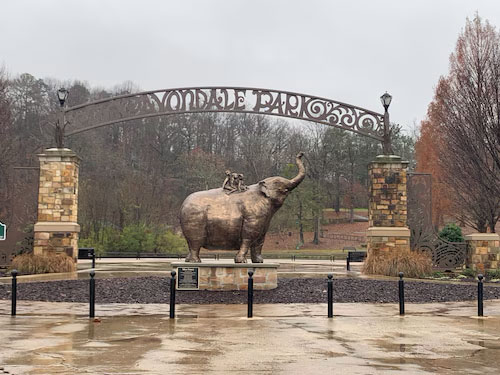 Avondale Park elephant statue