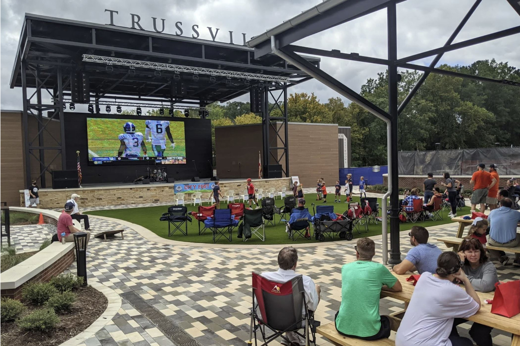 Entertainment area in Trussville, Alabama