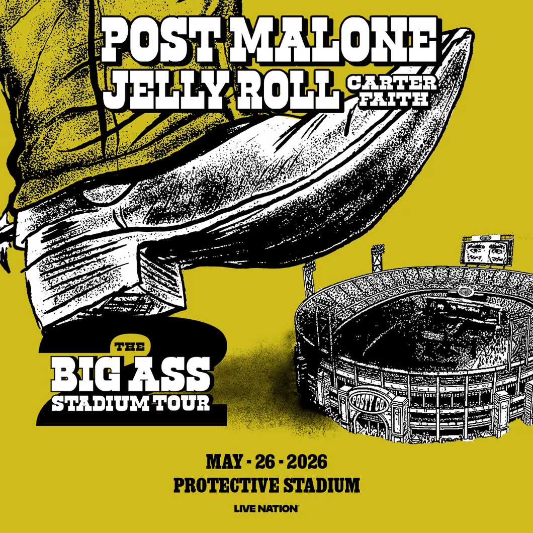 Post Malone and Jelly Roll to perform at Birmingham’s Protective Stadium